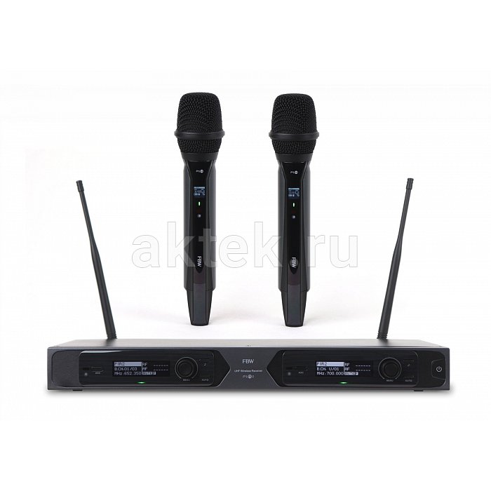 FBW P1R2 VOCAL радиосистема с двумя ручными передатчиками, 651-700 Мгц