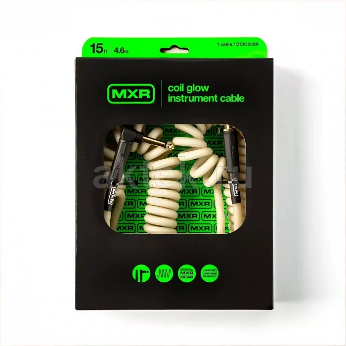MXR DCICG15R витой гитарный кабель Jack, 4,6 м, светящаяся оболочка 3