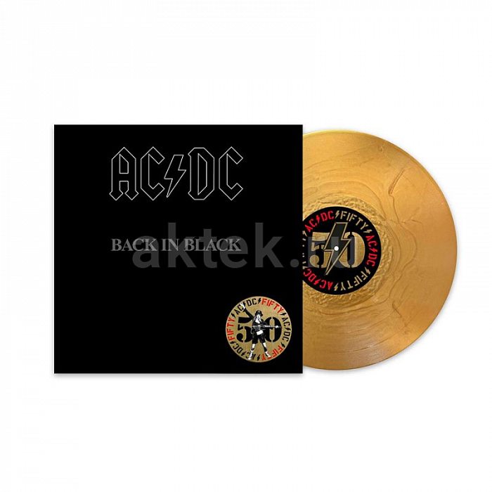 Виниловая пластинка AC/DC - BACK IN BLACK 180 GRAM GOLD VINYL 50TH АNNIVERSARY ЕDITION 12" 3