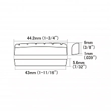 Hosco HSB-NM1 верхний костяной порожек акустической гитары 2 Hosco HSB-NM1 верхний костяной порожек акустической гитары 2