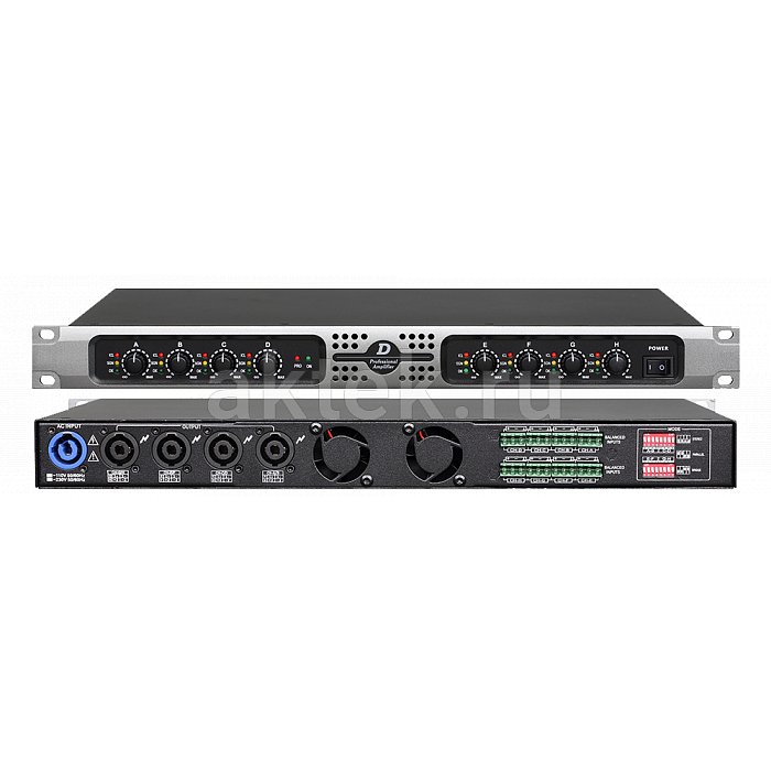 S-Track Whale 8150 восьмиканальный усилитель мощности, 8 Ом, 8x150 Вт