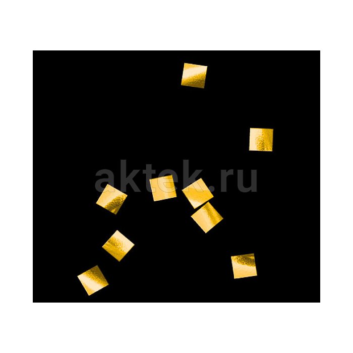 Конфетти металлизированное 6x6мм 1кг золото
