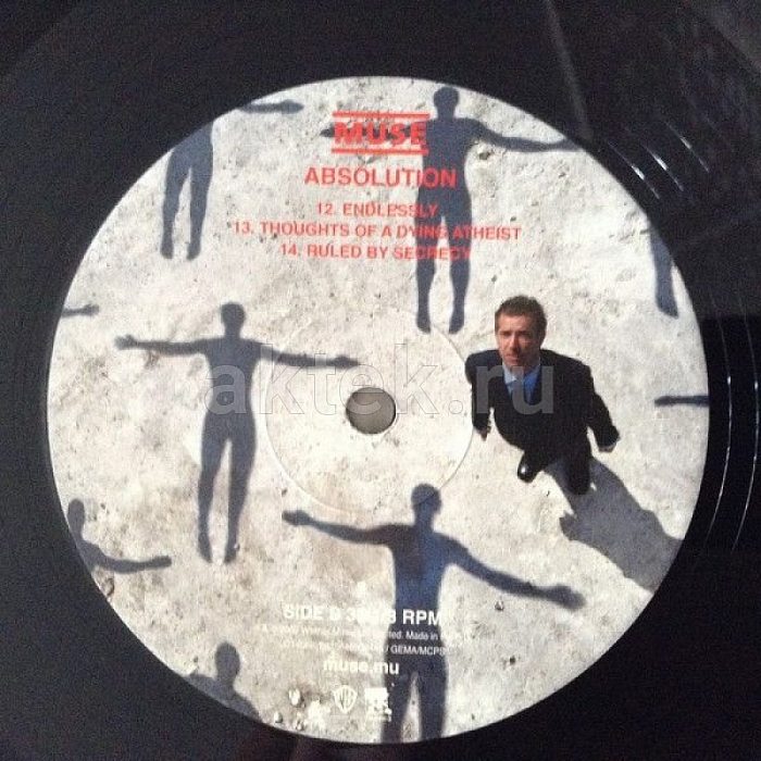 Виниловая пластинка MUSE - ABSOLUTION 180 GRAM BLACK VINYL 12" 2