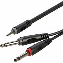 ROXTONE RAYC130/3 аудиокабель Jack 3,5–Jack 6,3, 3 м, 2×1×0,14 мм²
