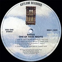 Виниловая пластинка EAGLES - ONE OF THESE NIGHTS BLACK VINYL 12" 3