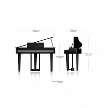 Roland GP 3 PE цифровое пианино, 88 клавиш, молоточковая механика 3
