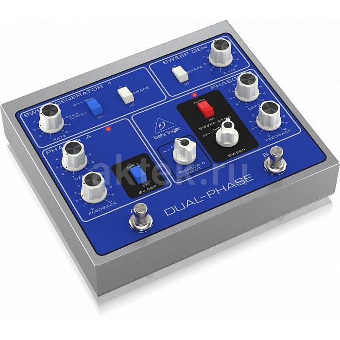 Behringer DUAL-PHASE Аутентичный фейзер с двумя переключателями 3