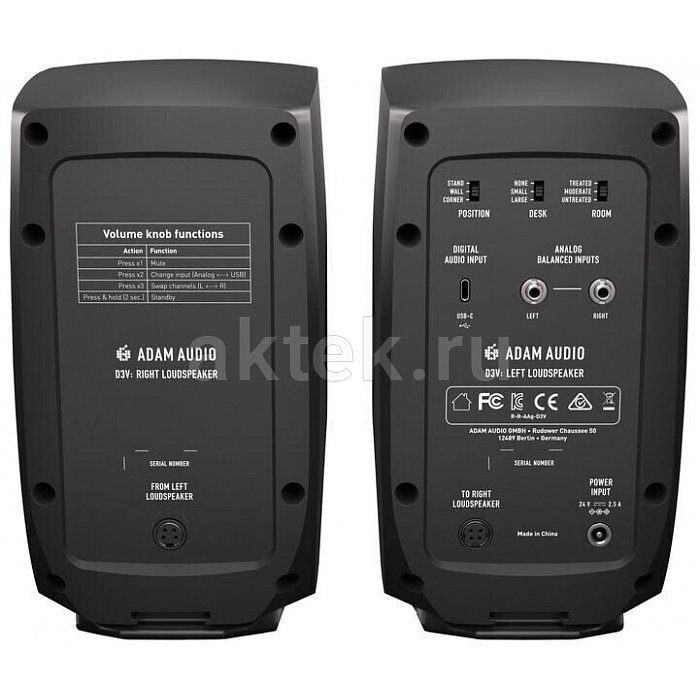 Студийный монитор ADAM Audio D3V Black 4