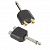 Adam Hall 7548 Black адаптер 2×RCA-F-mono–TS6.3-M