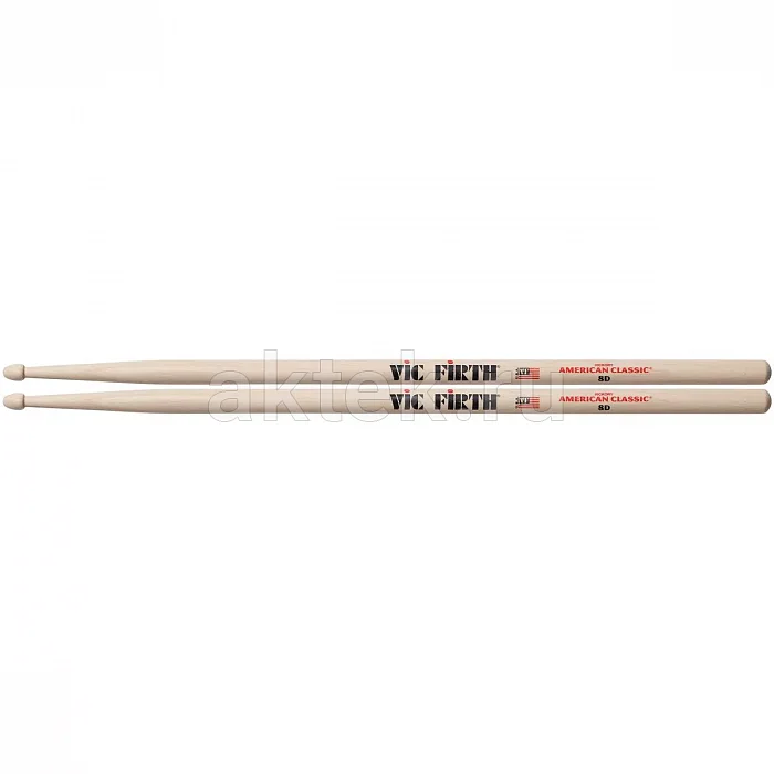 Vic Firth 8D барабанные палочки, орех 2