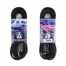 AuraSonics J63J63R-10 гитарный кабель Jack TS 6,3 мм - угловой Jack TS