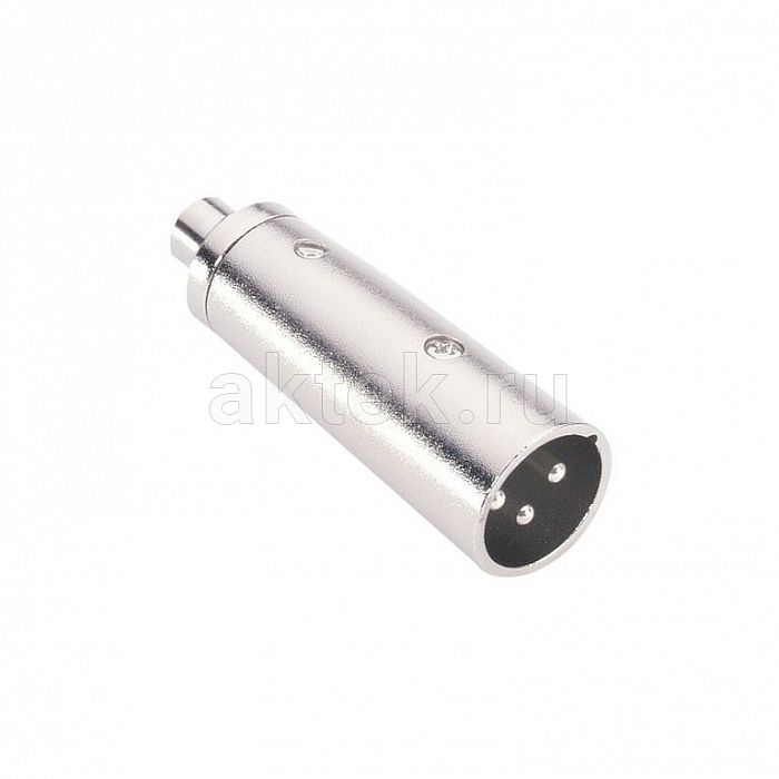 Adam Hall 7857 Silver адаптер RCA-F-mono–XLR-M