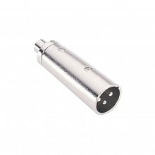 Adam Hall 7857 Silver адаптер RCA-F-mono–XLR-M