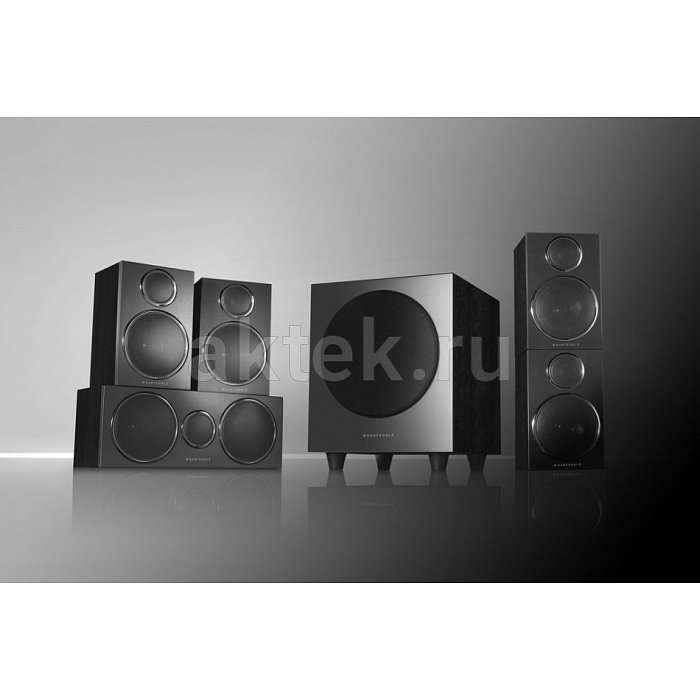 Wharfedale DX-3 5.1 HCP-System Black-Oak комплект, активный сабвуфер-8дюймов/70Вт