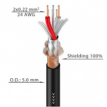 ROXTONE DMX001/100 кабель DMX 512, 100 м, 2×0,22 мм² 3