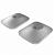 KEF P1 Desk Stand подставки, пара, серебристый