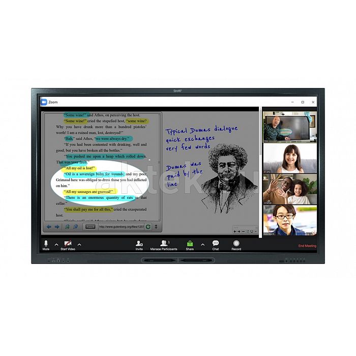 SMART SBID-GX165 интерактивная 4K-панель 65″ 20 касаний 3
