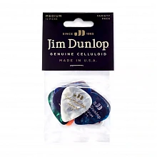 Dunlop PVP106 Variety Celluloid 12Pack набор медиаторов, средние, 12 шт