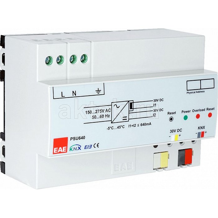 EAE Technology PS640A блок питания KNX, 640 мА, дополнительный выход