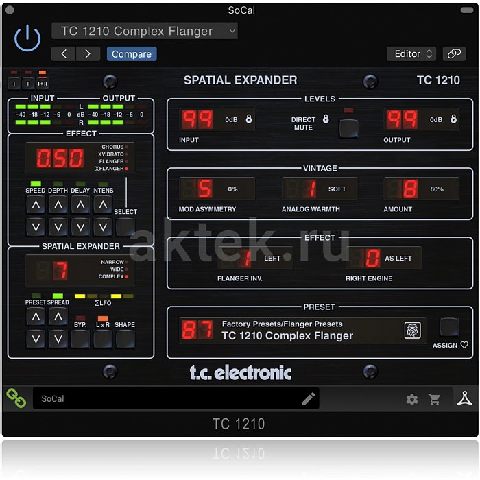 TC electronic TC1210-DT эффект Spatial Expander и Stereo 2