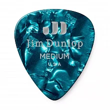 Dunlop 483P11MD Celluloid Turquoise Pearloid Medium медиаторы, целлулоид, 12 шт