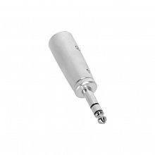 Adam Hall K4AJM3XM3 Silver адаптер TRS6.3-M-stereo–XLR-M 2