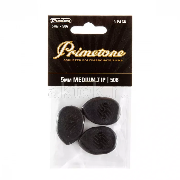 Dunlop 477P506 Primetone Classic Medium Tip медиаторы, 3 шт 4