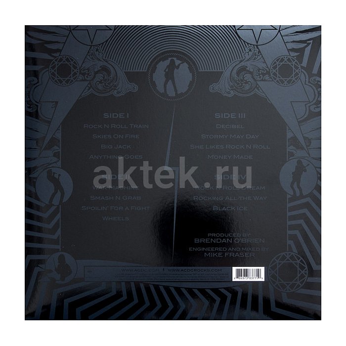 Виниловая пластинка AC/DC - BLACK ICE 180 GRAM BLACK VINYL 12" 2