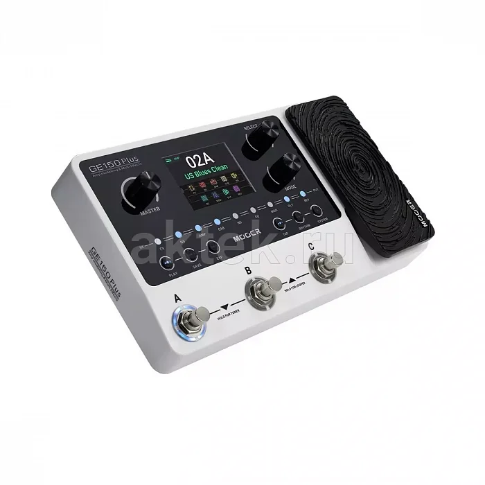 Mooer GE150 Plus гитарный процессор эффектов, 170 эффектов, педаль экспрессии 3