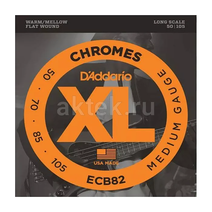 D'Addario ECB82 струны для бас-гитары, 50-105