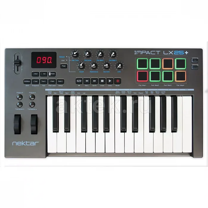 Nektar Impact LX 25+ USB MIDI-клавиатура, 25 клавиш