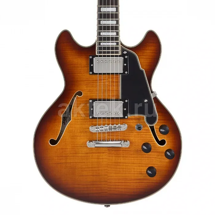 D'Angelico Premier Mini DC Dark Iced полуакустическая гитара, HH 4