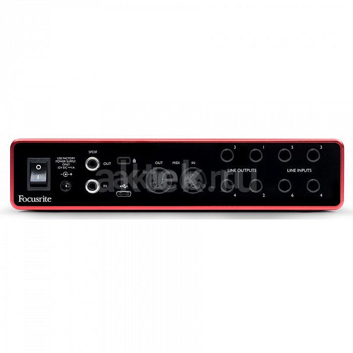 Аудио интерфейс USB FOCUSRITE Scarlett 8i6 3rd Gen 5