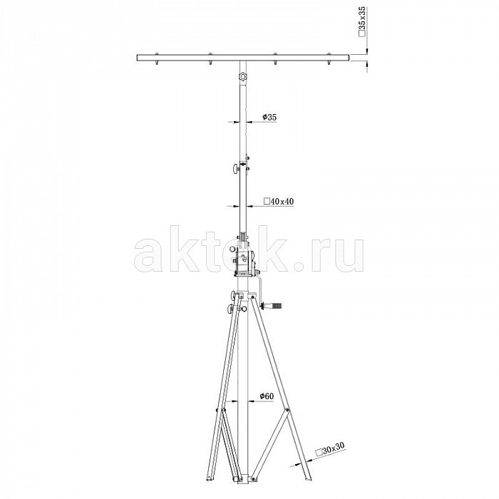 ECO LS050 подъёмная стойка для света, нагрузка 85 кг 3