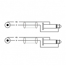 ROXTONE PACC200/1,5 аудиокабель Jack 6,3–RCA, 1,5 м, 2×2×0,22 мм² 3