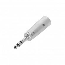 Adam Hall K4AJM3XM3 Silver адаптер TRS6.3-M-stereo–XLR-M