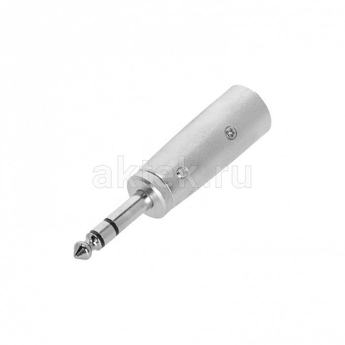 Adam Hall K4AJM3XM3 Silver адаптер TRS6.3-M-stereo–XLR-M