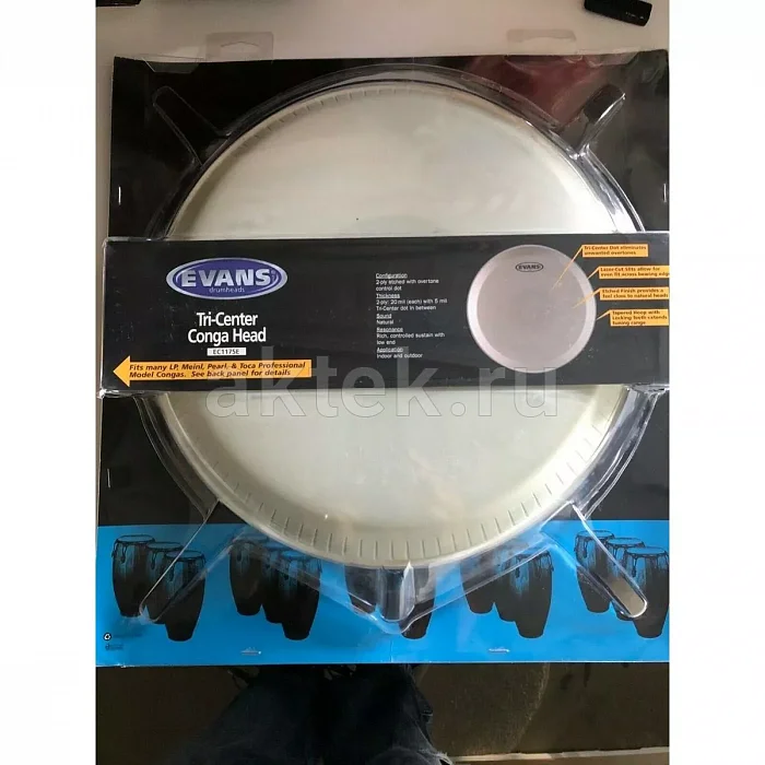 Evans EC1175 Conga Head 11-3/4" барабанный пластик 4