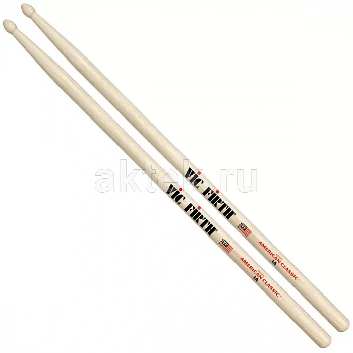 Vic Firth 1A барабанные палочки, орех 2