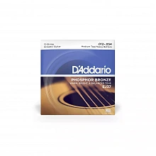 D'Addario EJ37 струны для 12-струнной акустической гитары, 12-54