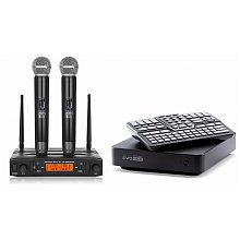 Караоке система для дома с микрофонами Studio Evolution EVOBOX black+MIC-WL28