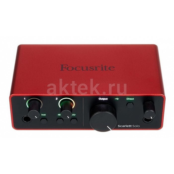 Аудиоинтерфейс USB FOCUSRITE Scarlett Solo 4th Gen 10