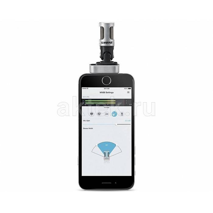 Цифровой микрофон для устройста Apple SHURE MOTIV MV88 3
