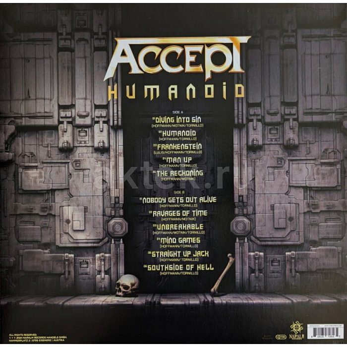 Виниловая пластинка ACCEPT - HUMANOID 180 GRAM BLACK VINYL 12" 2