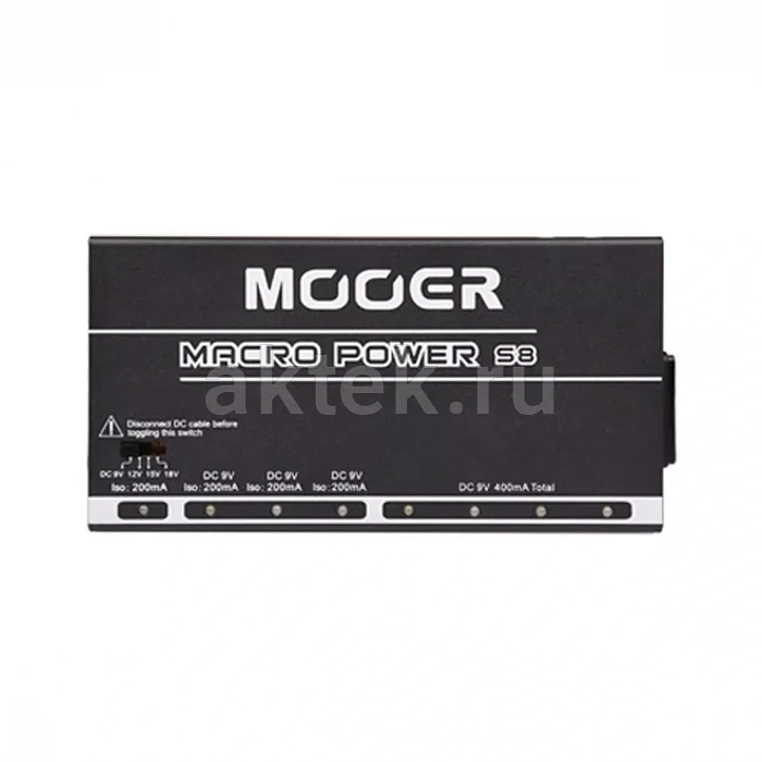 Mooer Macro Power S8 импульсный блок питания, 8 выходов 4