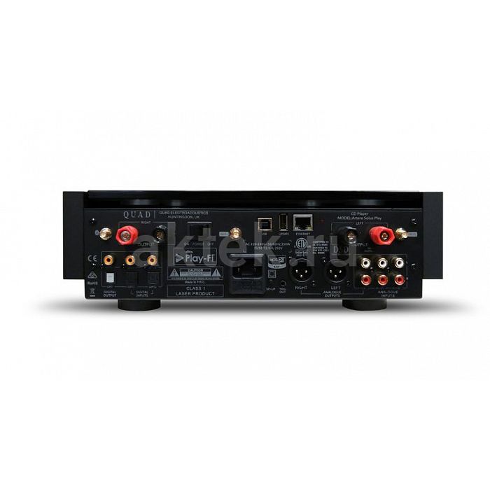 Quad Artera Solus Play Aluminium Black сетевой усилитель 2×75 Вт 6