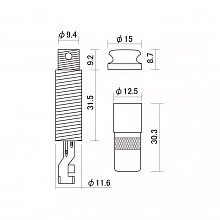 Hosco H-SWC-EPJACK Switchcraft стерео Jack «мама» для электрогитары 2 Hosco H-SWC-EPJACK Switchcraft стерео Jack «мама» для электрогитары 2