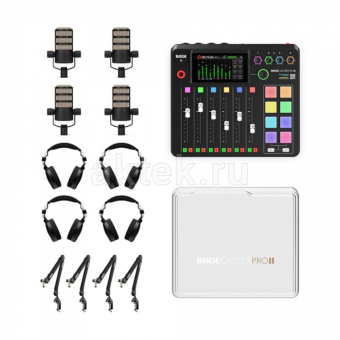 RODE RODECaster Pro II цифровая студия для интернет-вещания и Podcast 7