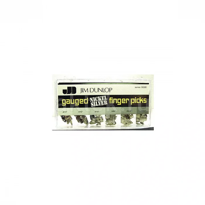 Dunlop 3020 Nickel Silver Fingerpick Display набор медиаторов-когтей, 120 шт