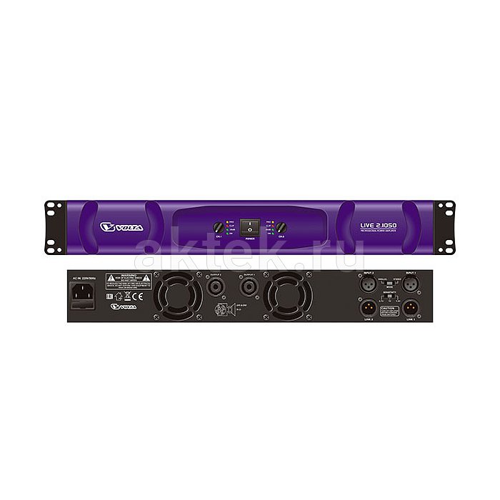 VOLTA LIVE 2.1050 концертный усилитель мощности, 2×1050 Вт, 2 канала